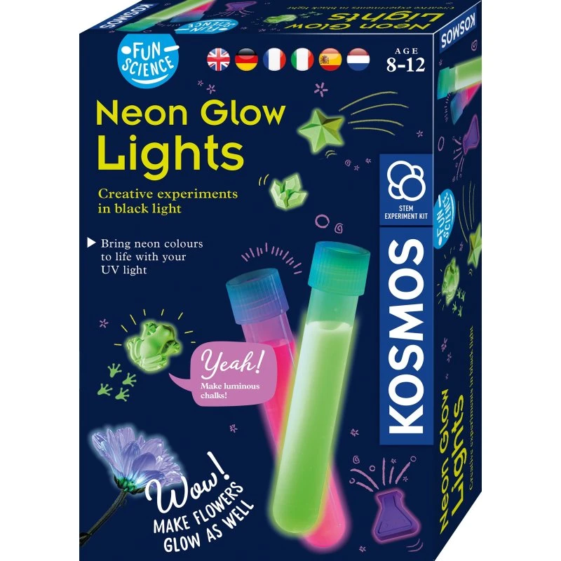 Kosmos Fun Science Neon Glow Lys, 8+ år