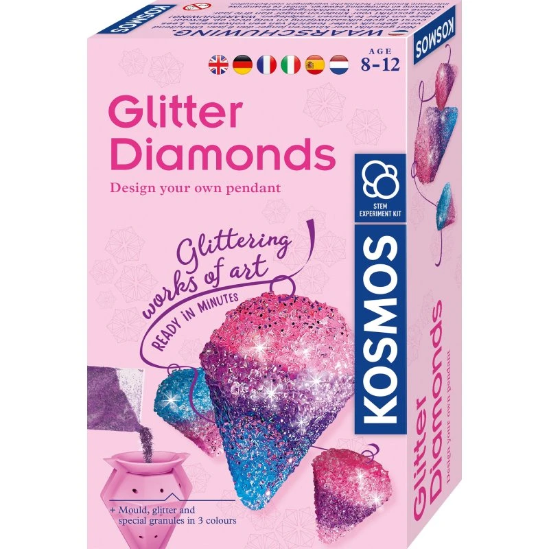 Kosmos Glitter Diamond Making - Farvefuld DIY-diamanteksperiment, 8+ år