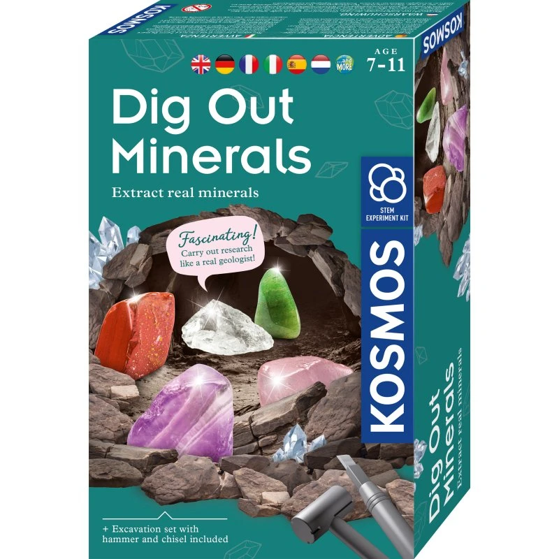 Kosmos Minerals Digging Out - Udgravningssæt til børn fra 7 år