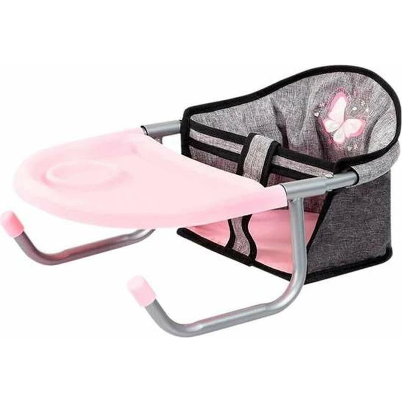 Reig Dukkestol med bakke - Pink