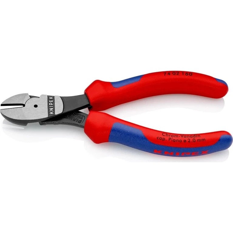 KNIPEX 74 02 Kraft-skævbider 160 mm, sort