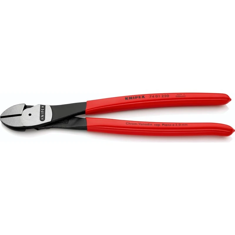 KNIPEX 74 01 250 SB Kraft-skævbider sort