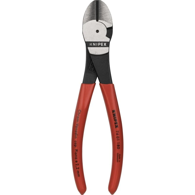 Knipex Kraft-skævbider 180 mm med kunststofgreb