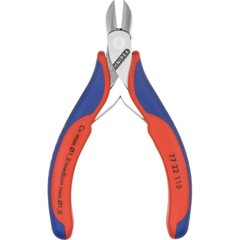 KNIPEX Skævbider Elektronik 115 mm med flerkomponent-håndtag