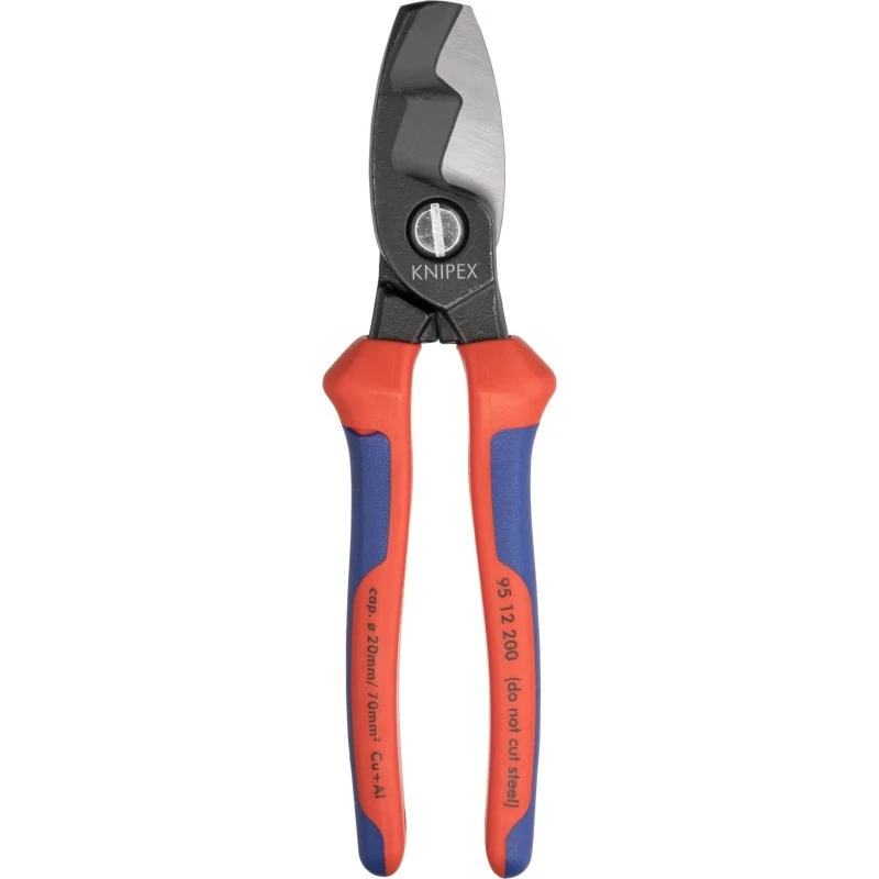 Knipex 95 12 200 Diagonal Tang 200 mm, Dobbeltskær