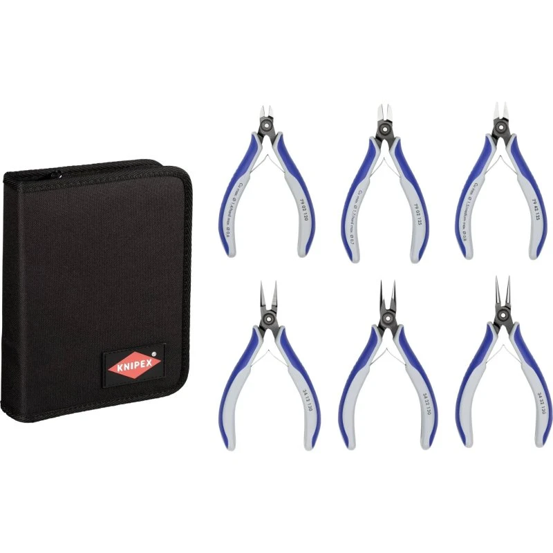 Knipex 00 20 16 P Tænger - Blå/Grå, 6 dele
