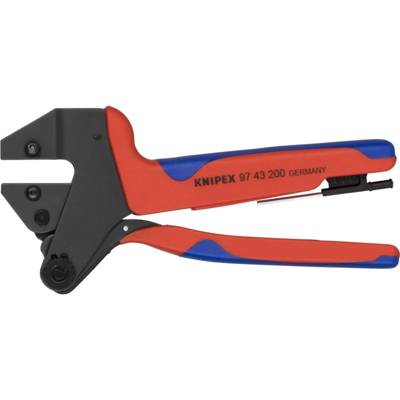 KNIPEX 97 43 200 Crimp-systemtang 200 mm bruneret