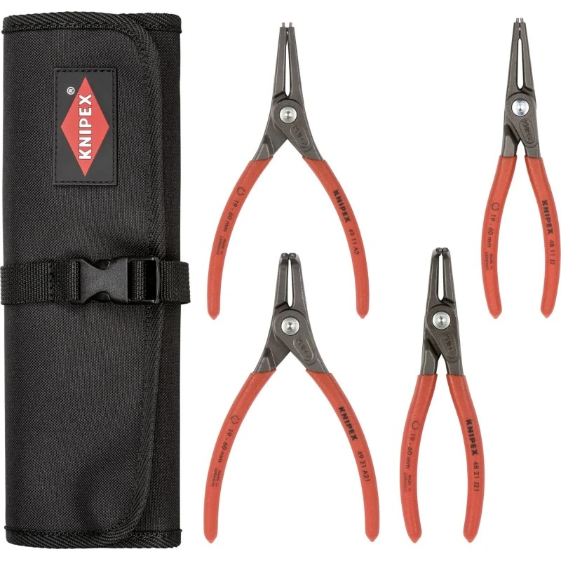 KNIPEX 00 19 57 V01 Låseringstænger-sæt, 4 dele
