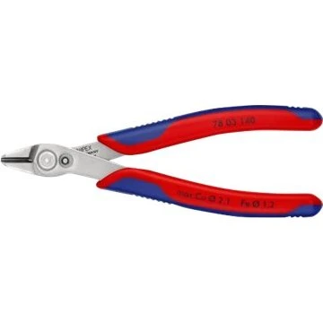 KNIPEX Electronic Super Knips® XL 140 mm, rød/blå, isoleret