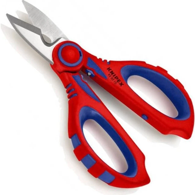 Knipex 95 05 10 SB Elektrikersaks, 190 mm, blå/rød, rustfrit stål