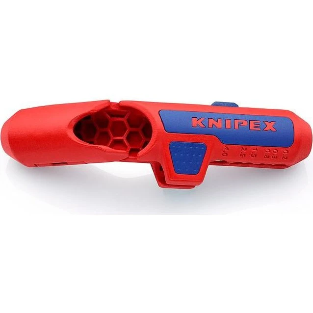 KNIPEX ErgoStrip Afisoleringstang, blå/rød, venstrehånd