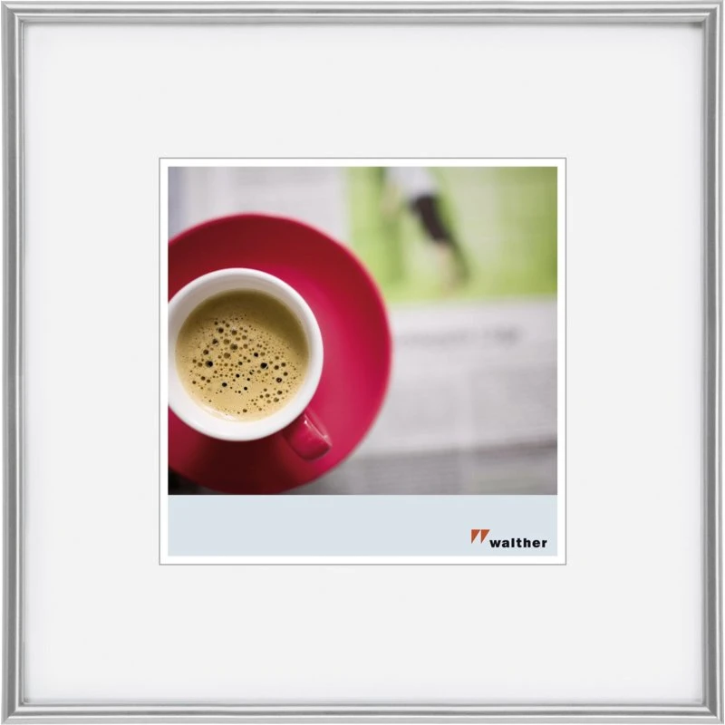 Walther Galeria KS440H 40x40cm Silver Resin Billedramme