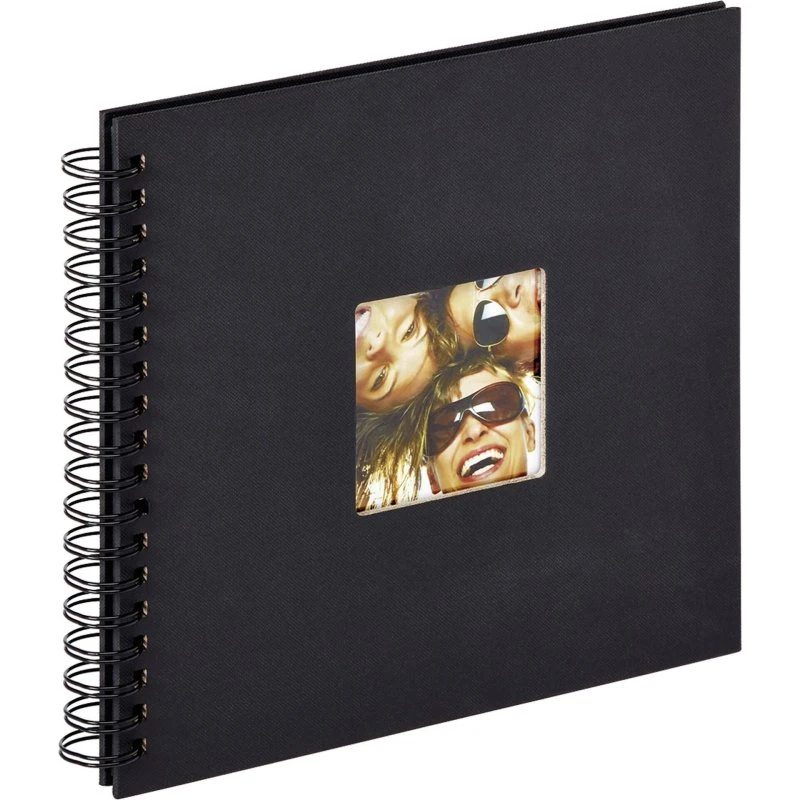 Walther Fun Spiral Fotoalbum 26x25 cm, 40 sider, sort