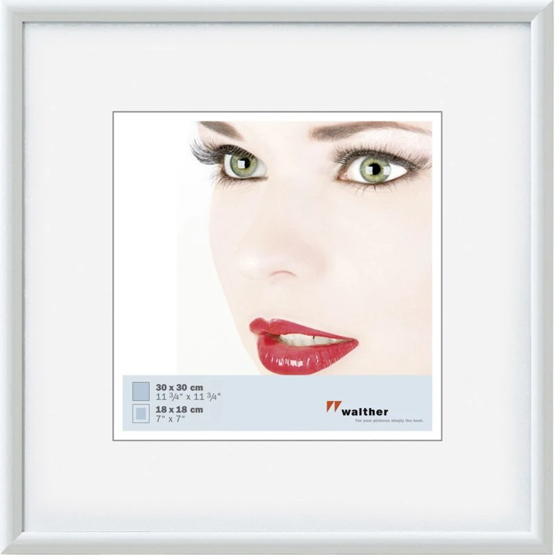 Walther Galeria KW330H 30x30cm Billedramme i hvidt resin