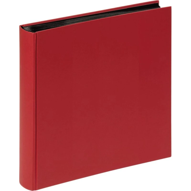 Walther Fun Fotoalbum 30x30 cm, 100 sorte sider, rød