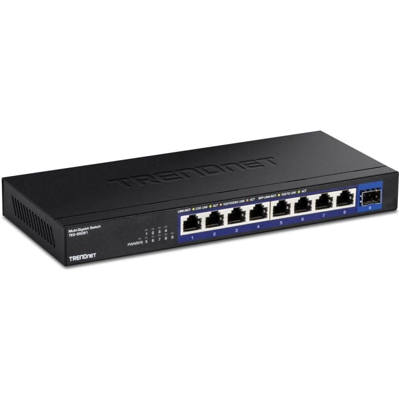 Trendnet TEG-S5091 9-Port 2.5G Switch med 10G SFP+