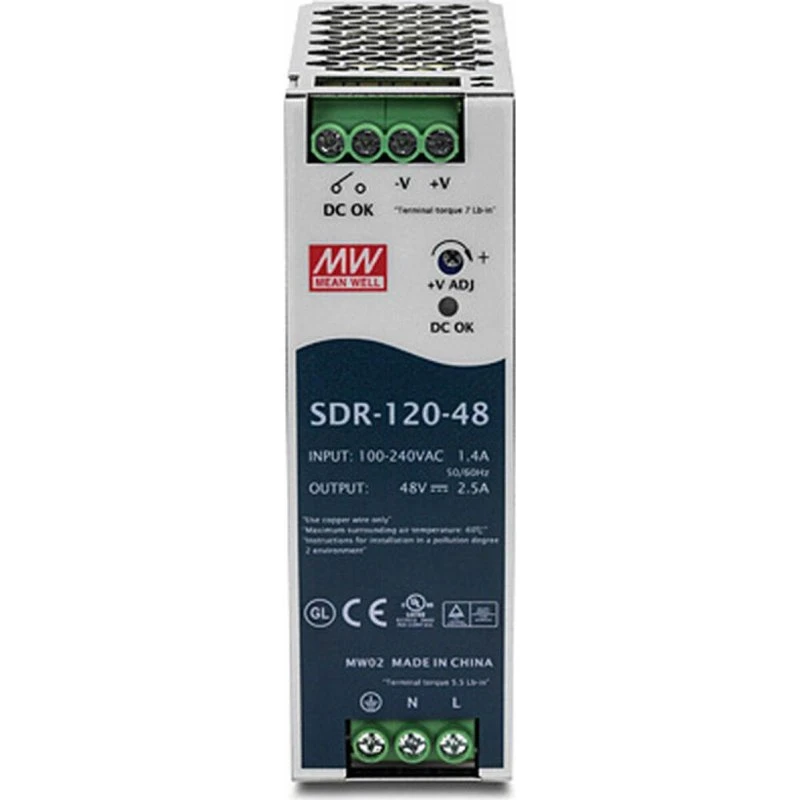 Trendnet TI-S12048 120W industristrømforsyning 48V DIN-skinne