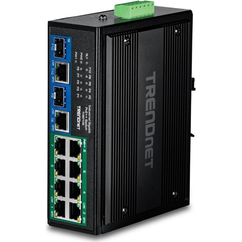 Trendnet TI-BG108 8-port Gigabit PoE-switch med 2 SFP