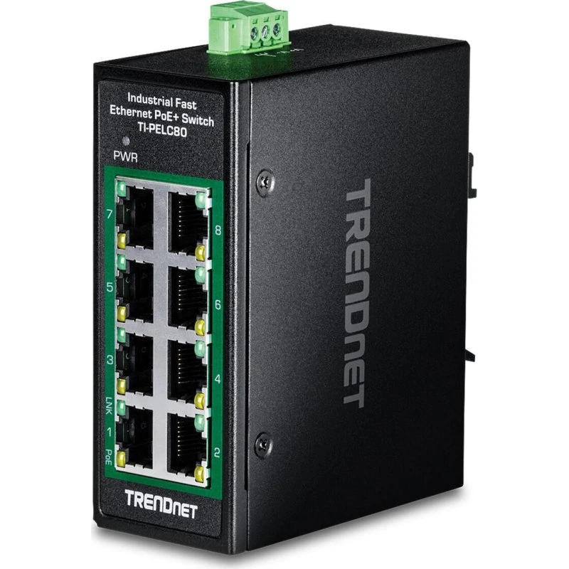 Trendnet TI-PELC80 8-port PoE+ Switch, industrial, TAA-kompatibel