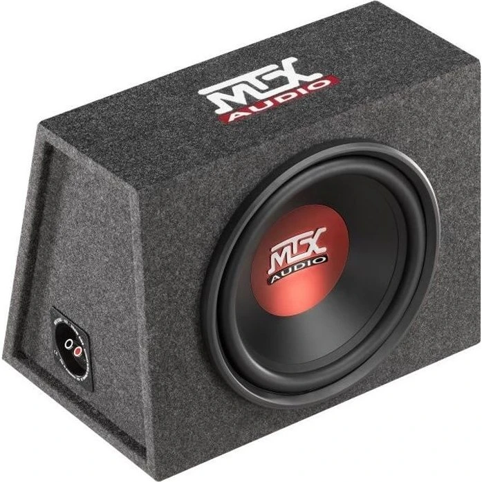 MTX RTE12AS 12" Subwoofer 350W RMS i Lukket Kabinet - Sort