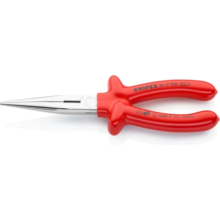 KNIPEX 26 17 200 L-AUS fladrundtang, 200 mm