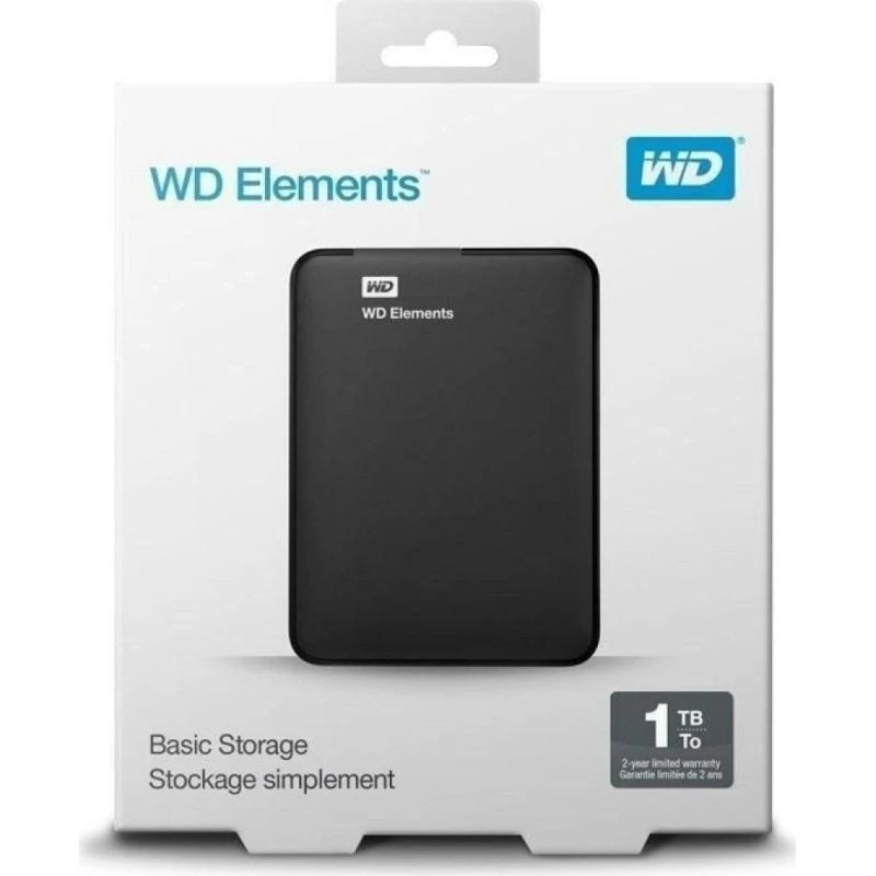 Western Digital WD Elements Portable 1 TB, sort