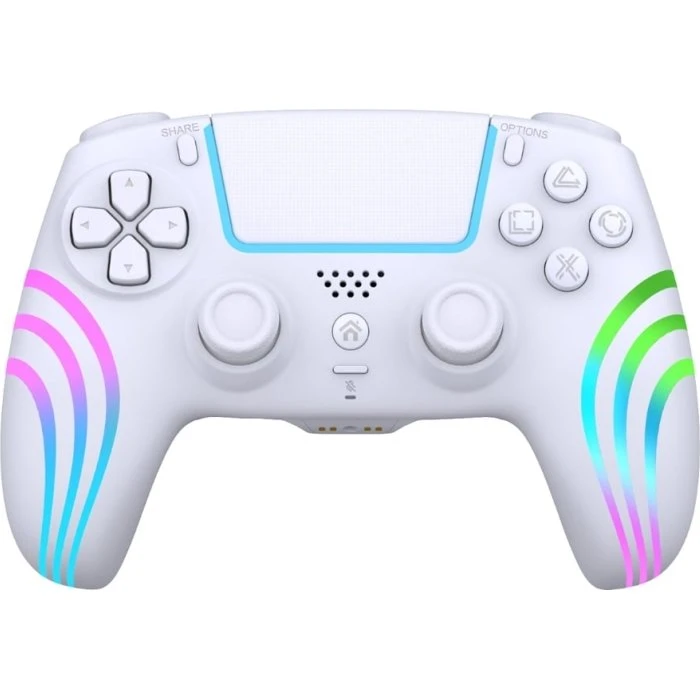 Deep Explorer Trådløs Controller Hvid PS4/PS3/PC