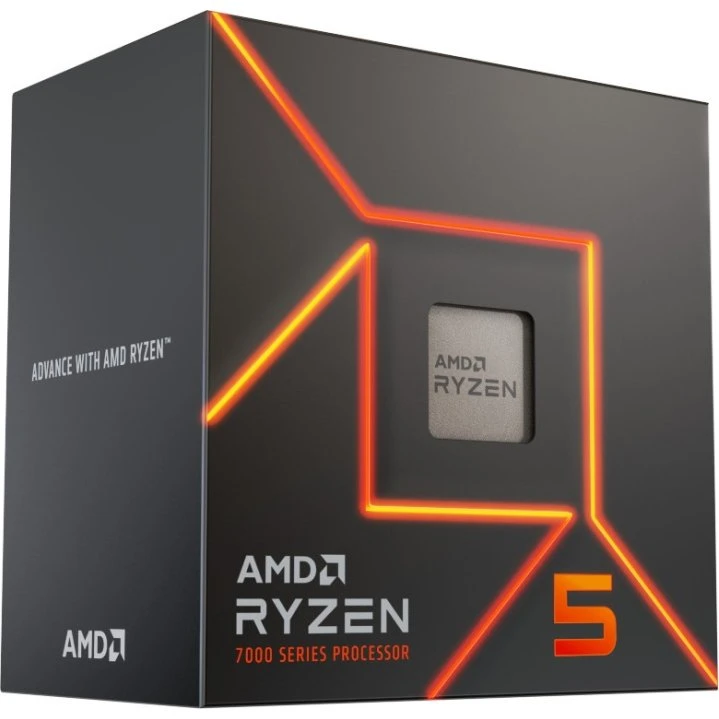 AMD Ryzen 5 7600 Box, 6 kerner, AM5, 3.8 GHz