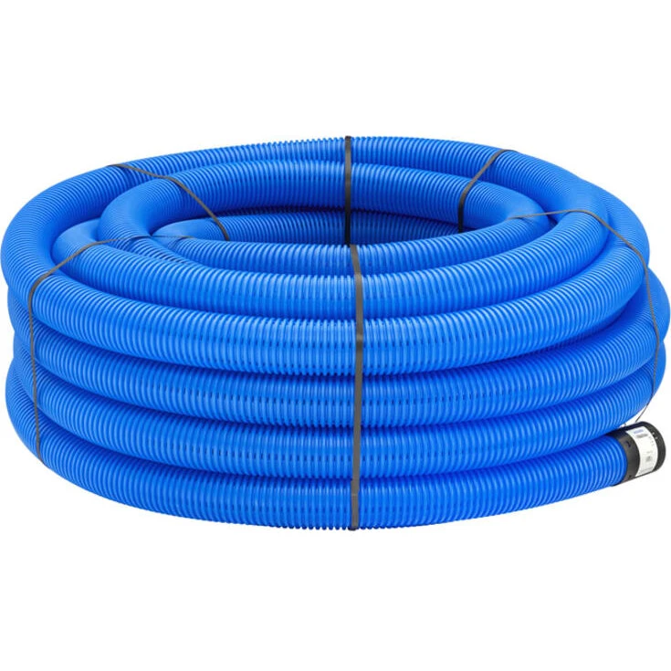 Uponor PE drænrør 126/113 mm, 50 m, fuldslidset