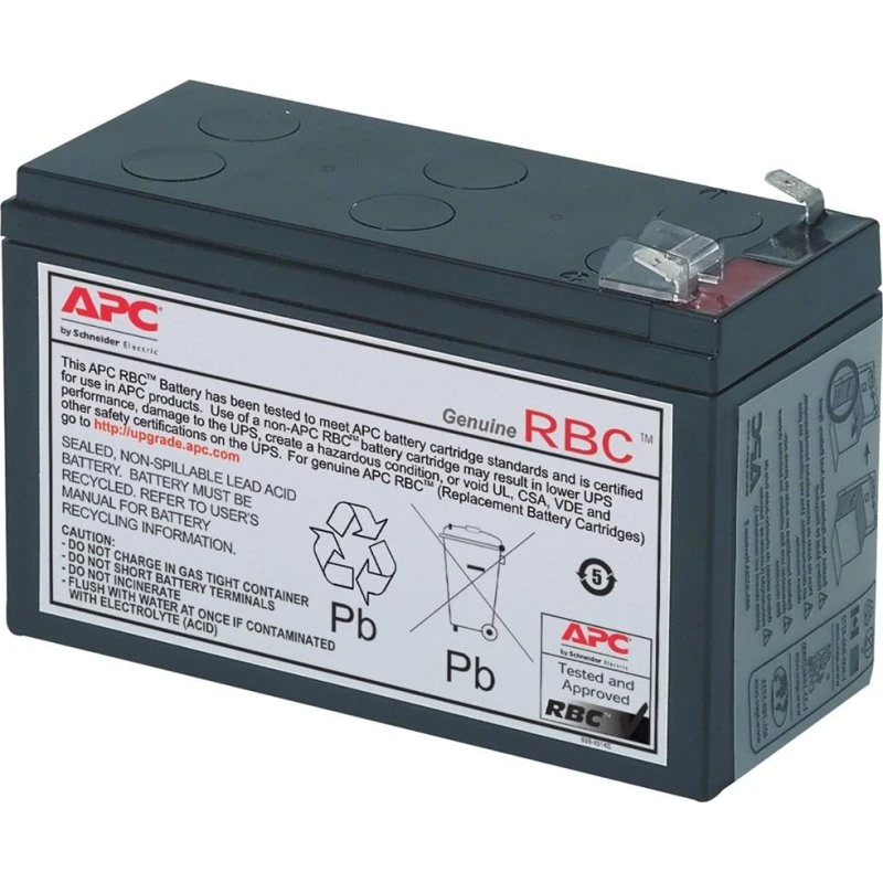 APC RBC17 UPS-batteri, VRLA, sort