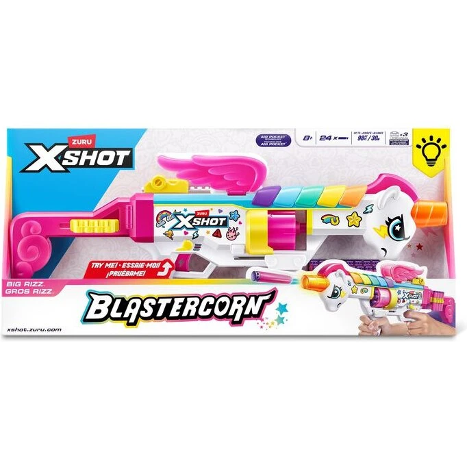 X-shot Blastercorn Big Rizz blaster med 24 skumpile