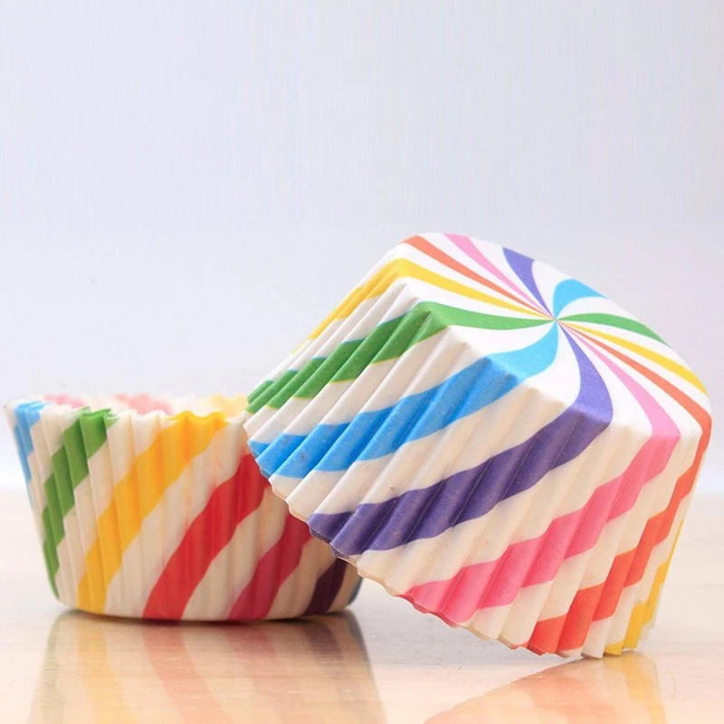 100x Stribede Muffinforme – Festligt Papirform til Muffins, Boller & Meget Mere