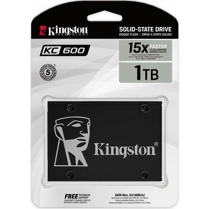 Kingston KC600 1 TB 2,5" SATA SSD