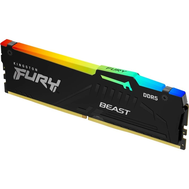 Kingston FURY Beast RGB 32GB DDR5 5600MHz CL40 Sort
