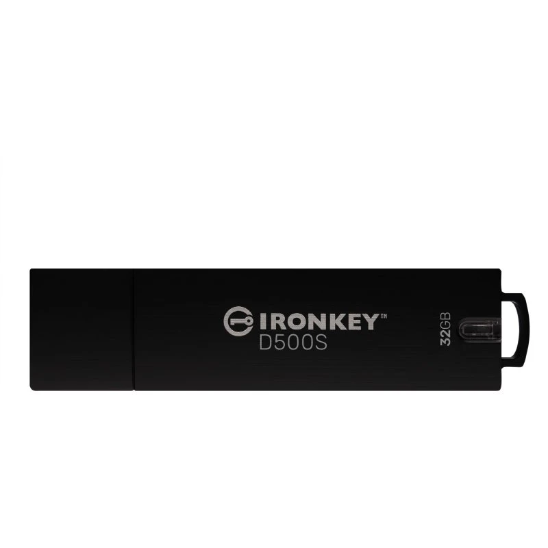 Kingston IronKey D500S 32GB USB 3.2 Gen 1 Sort