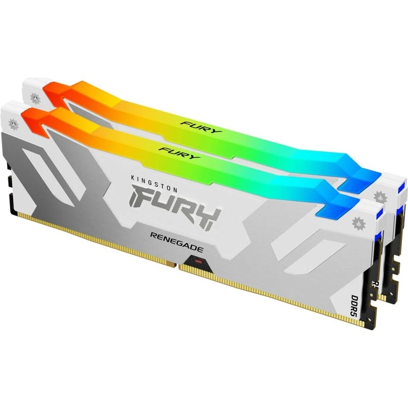 Kingston FURY Renegade RGB 32GB x2 6400MHz CL32 DDR5 RAM Hvid