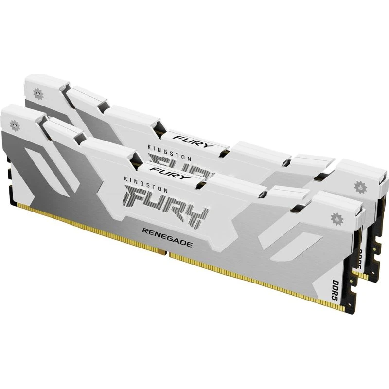 Kingston FURY Renegade DDR5 8000MHz 32GB CL38 Hvid/Sølv