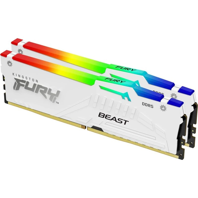 Kingston FURY Beast RGB DDR5 6000MHz 32GB CL36 Hvid