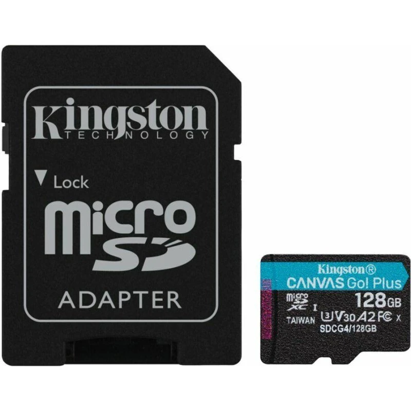 Kingston Canvas Go! Plus microSDXC 128 GB UHS-I U3 V30 A2