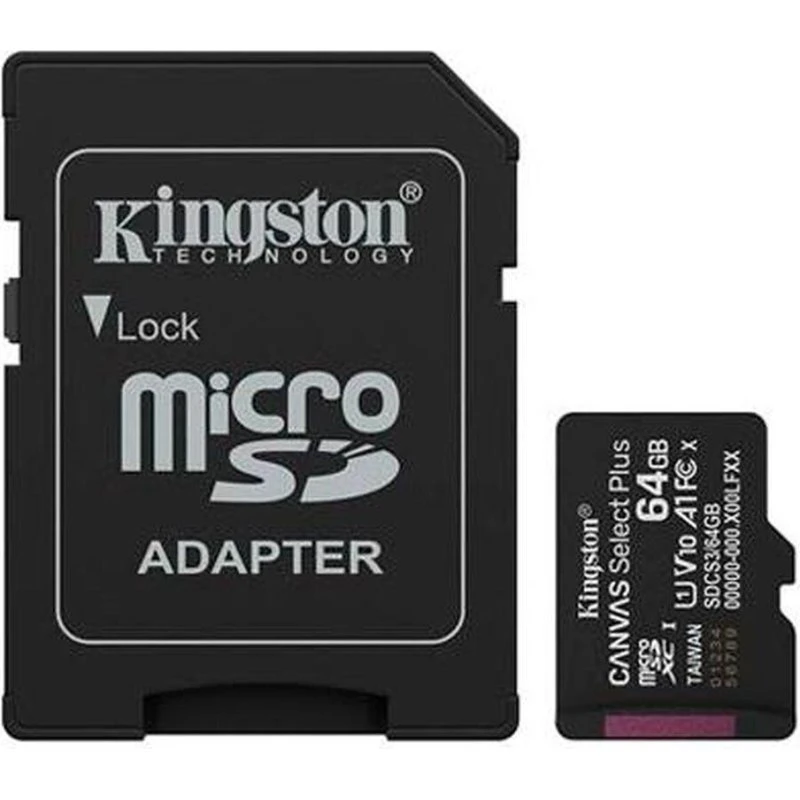 Kingston Canvas Select Plus microSDXC 64 GB med SD-adapter