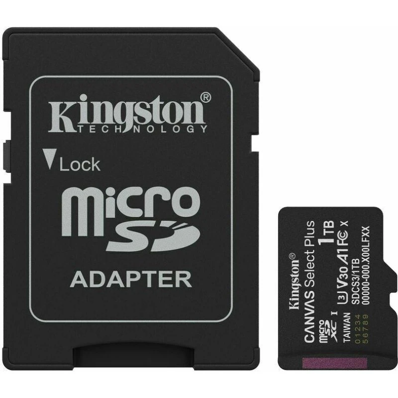 Kingston Canvas Select Plus microSDXC 1 TB med SD-adapter