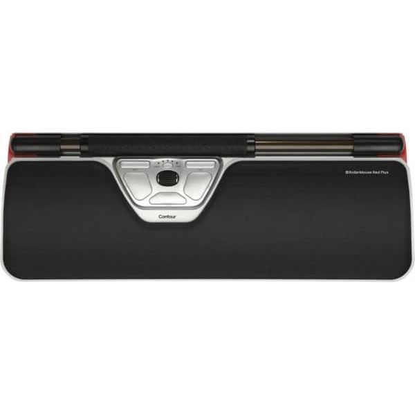 Contour RollerMouse Red Plus - Centreret mus, 7 knapper, kablet, sølv
