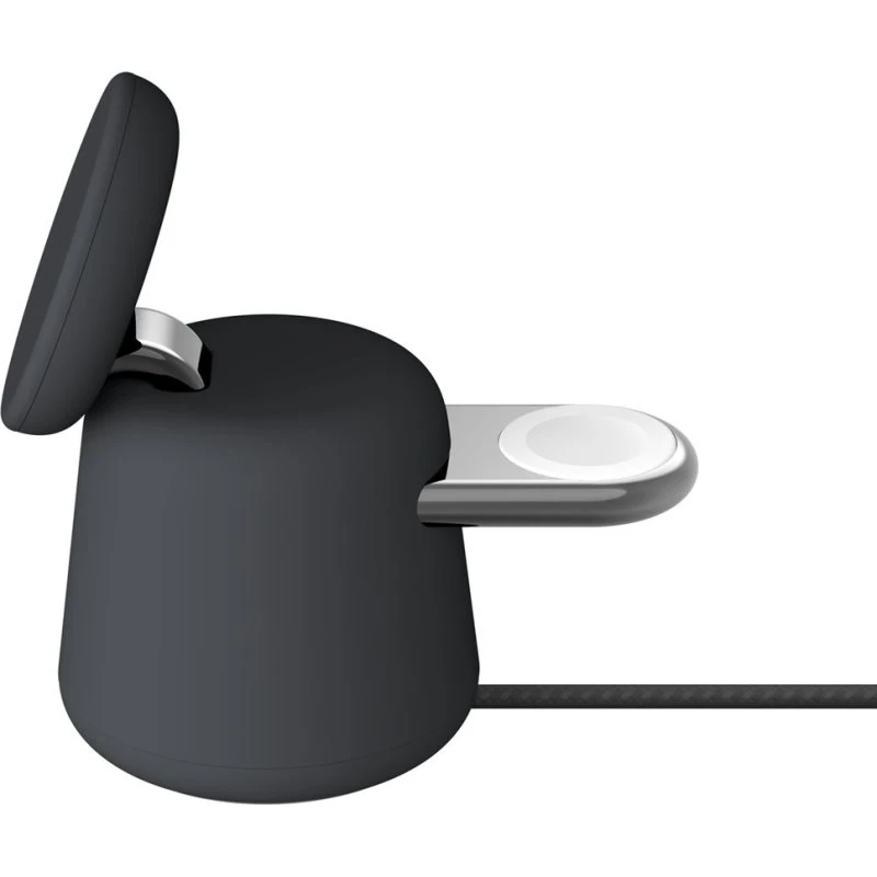 Belkin BoostCharge Pro 2-in-1 Trådløs Opladningsstander 15W, Brunsort