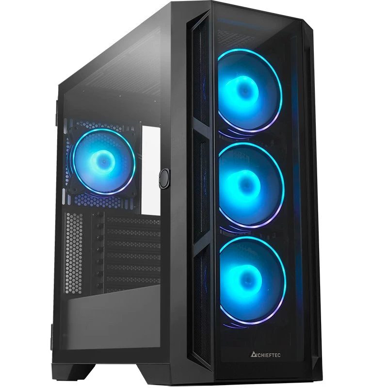 Chieftec Gamer Series APEX Miditower, Sort, med vindue og USB-C