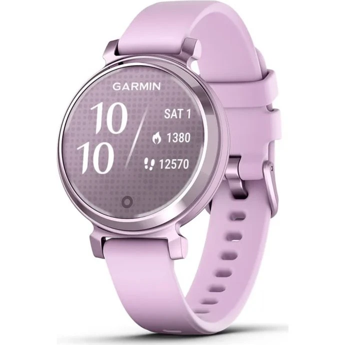 Garmin Lily 2 Lyslilla Smartwatch med Silikonebånd