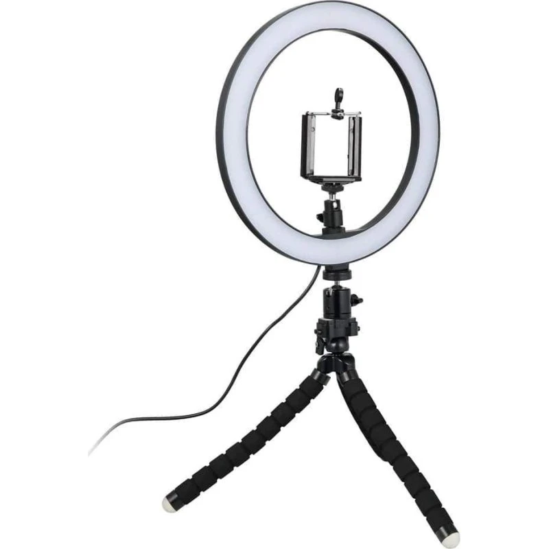 Lumina Ring Light 26 cm med justerbart stativ og Bluetooth-selfudløser