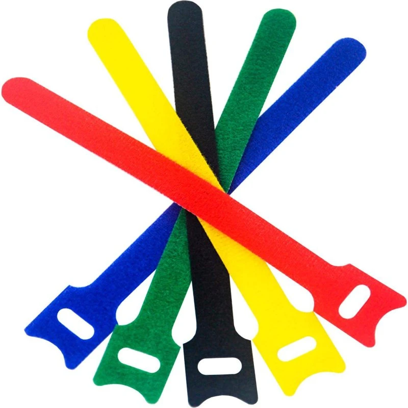Velcro Kabelbindere 50x, 15x1,5 cm, Flerfarvet