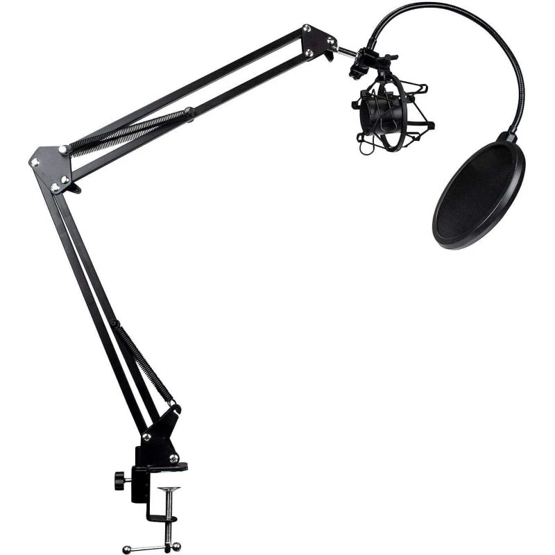 Singing Sound Mikrofonbordstativ med Svingarm og Popfilter