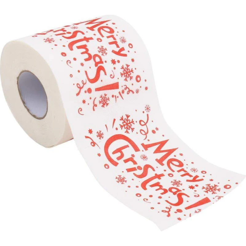 Toiletpapir med Julemotiv - Merry Christmas