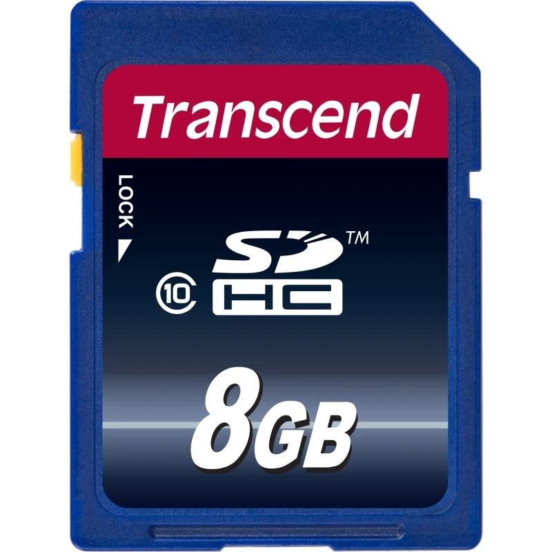 Transcend SDHC C10 8GB Class 10, 200x, 30 MBps